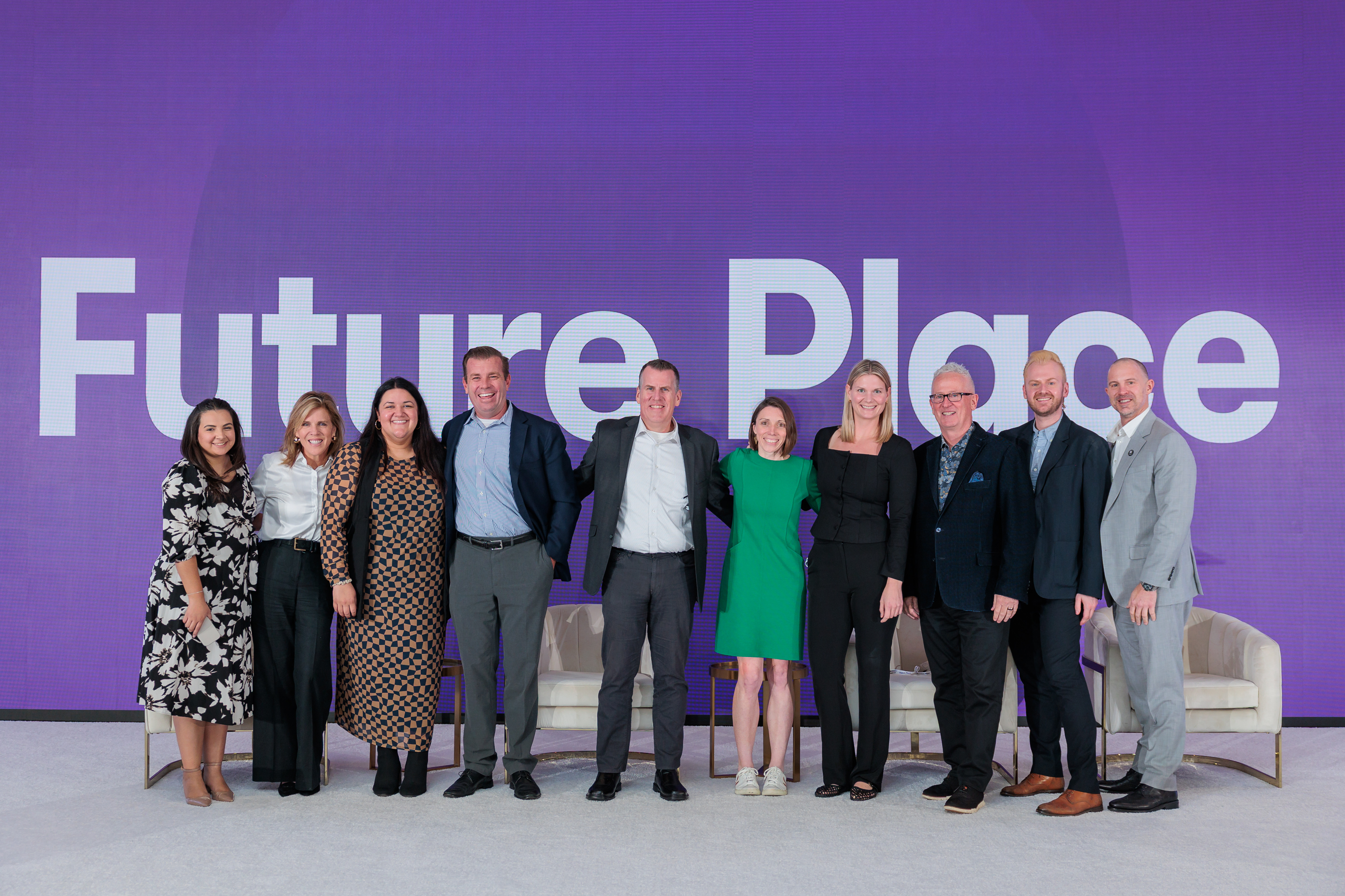 Zonda employees at Future Place event